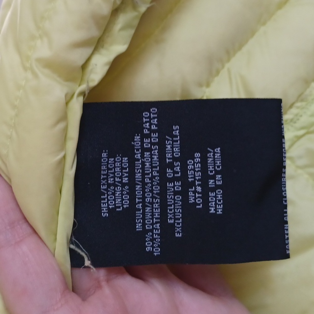 32 Degrees Lemon Yellow Quilted Packable Puffer Jacket - Picture 6 of 6